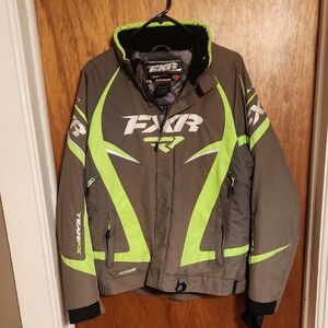 FXR Gray and Neon Green Jacket